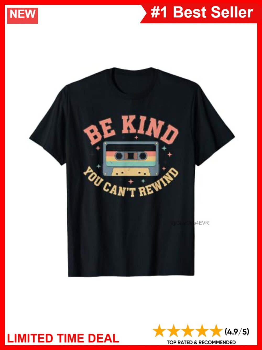 Kindness Graphic Tee Short Sleeve Cotton Inspirational Casual Top
